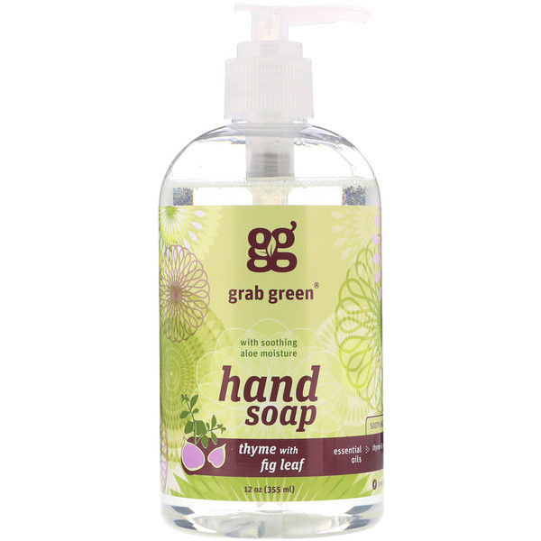 Grab Green, Hand Soap, Thyme with Fig Leaf, 12 oz (355 ml)