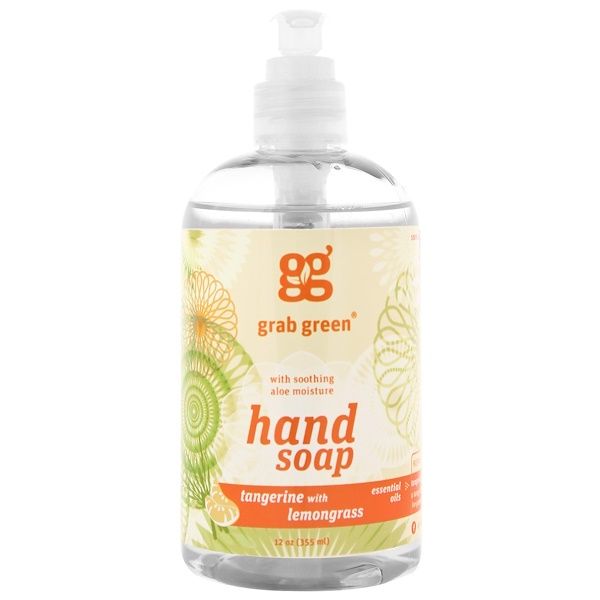 Grab Green, Hand Soap, Tangerine with Lemongrass, 12 oz (355 ml)