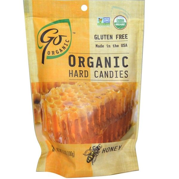 GoOrganic, Organic Hard Candies, Honey, 3.5 oz (100 g)