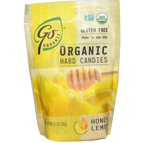 GoOrganic, Organic Hard Candies, Honey Lemon, 3.5 oz (100 g)