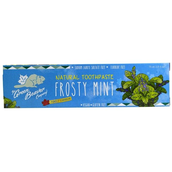 The Green Beaver, Natural Toothpaste, Frosty Mint, 2.5 fl oz (75 ml)