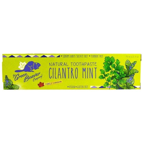 The Green Beaver, Natural Toothpaste, Cilantro Mint, 2.5 fl oz (75 ml)