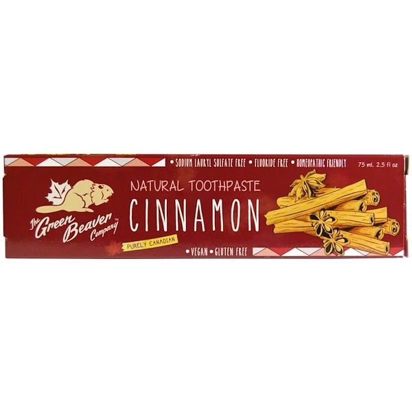 The Green Beaver, Natural Toothpaste, Cinnamon, 2.5 fl oz (75 ml)
