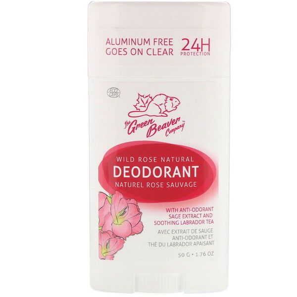 The Green Beaver, Natural Deodorant, Wild Rose, 1.76 oz (50 g)