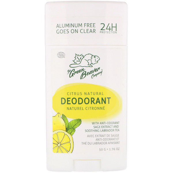 The Green Beaver, Natural Deodorant, Citrus, 1.76 oz (50 g)