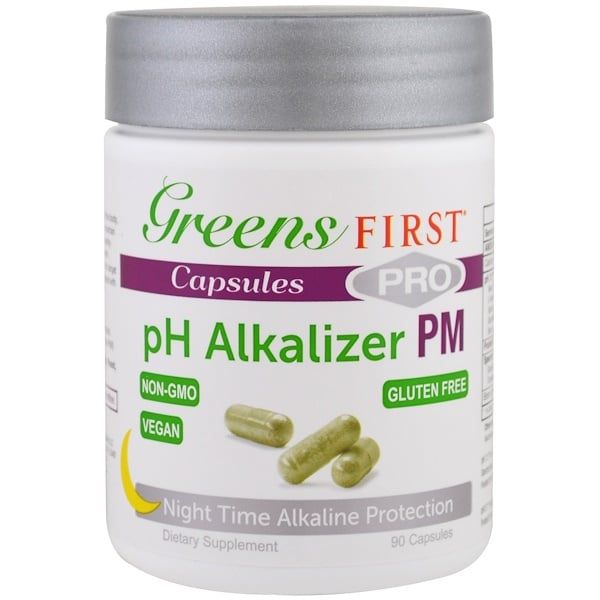 Greens First, Pro pH Alkalizer PM, 90 Capsules