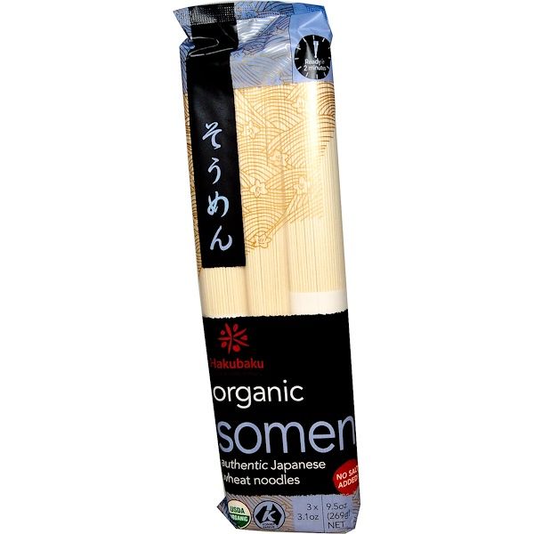 Hakubaku, Organic Somen , 9.5 oz (269 g)