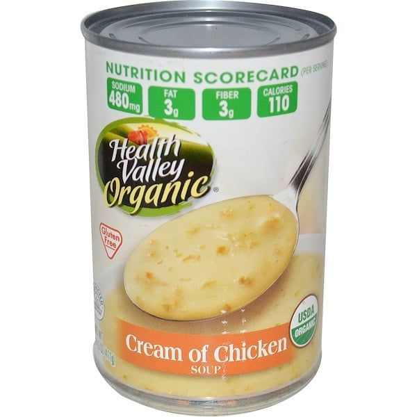 Health Valley, Organic, Cream of Chicken Soup, 14.5 oz (411 g)