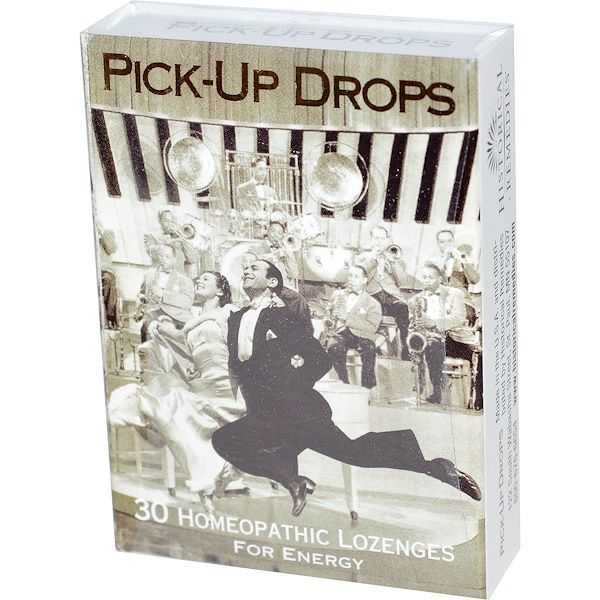 Historical Remedies, Pick-Up Drops, for Energy, 30 Homeopathic Lozenges 60 Count (2x30)