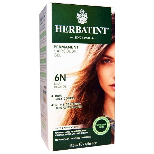 atint, Permanent Haircolor Gel, 6N, Dark Blonde, 4.56 fl oz (135 ml)