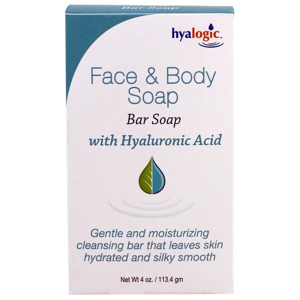 Hyalogic LLC, Face & Body Soap, With Hyaluronic Acid, 4 oz (113.4 g) (Discontinued Item)