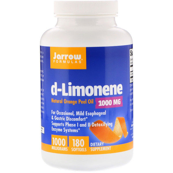 Jarrow Formulas, d-Limonene, 1000 mg, 180 Softgels