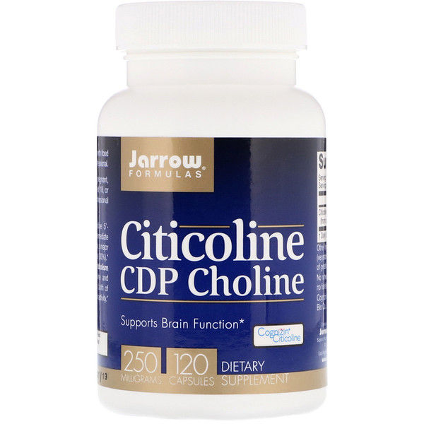 Jarrow Formulas, Citicoline, CDP Choline, 250 mg, 120 s 120 Count