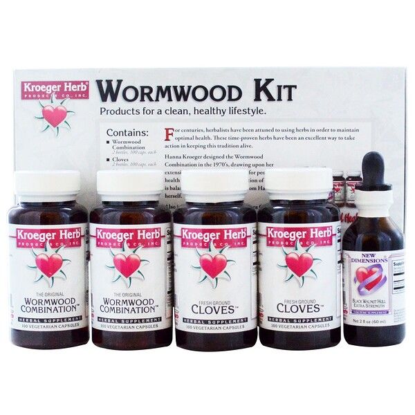 Kroeger Herb Co, Wormwood Kit, 5 Piece Kit 2 Count (2x1)