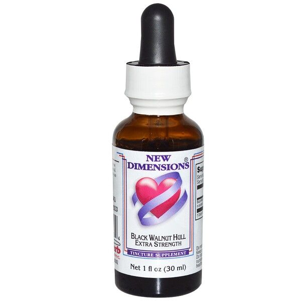 Kroeger Herb Co, New Dimensions, Black Walnut Hull Extra Strength, 1 fl oz (30 ml)