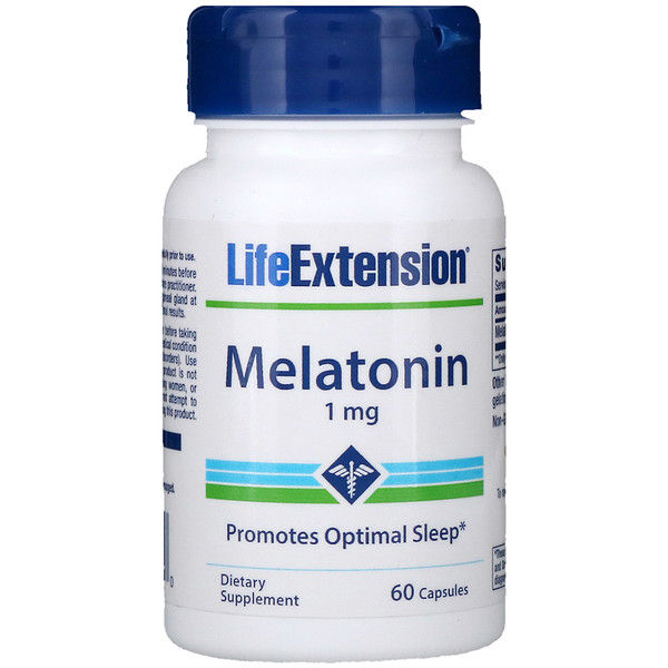 Life Extension, Melatonin, 1 mg, 60 s