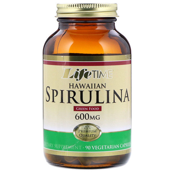 LifeTime s, Hawaiian Spirulina, 600 mg, 90 Vegetarian s