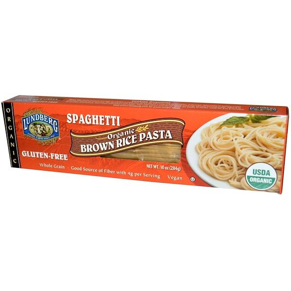 Lundberg, , Brown Rice Pasta, Spaghetti, 10 oz (284 g)
