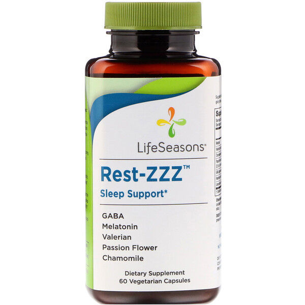 LifeSeasons, Rest-ZZZ  Support, 60 Vegetarian s 60 Count