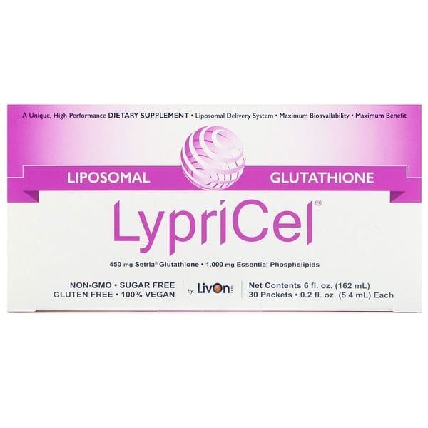 LypriCel, Liposomal Glutathione, 30 Packets, 0.2 fl oz (5.4 ml) Each (Discontinued Item)