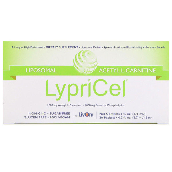 LypriCel, Liposomal, Acetyl L-Carnitine, 30 Packets, 0.2 fl oz (5.7 ml) Each (Discontinued Item)
