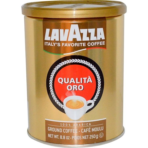 LAVAZZA Premium Ground Coffee QUALITA ORO Medium Roast 100% Arabica 250g  8.8oz
