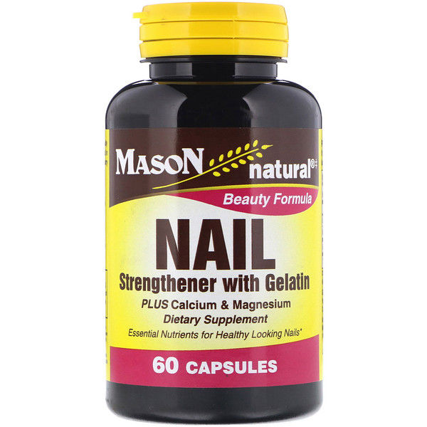 Mason Natural, Nail Strengthener with Gelatin, 60 s