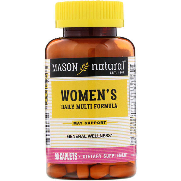 Mason Natural, Women's Daily Multi Formula, 90 Cets