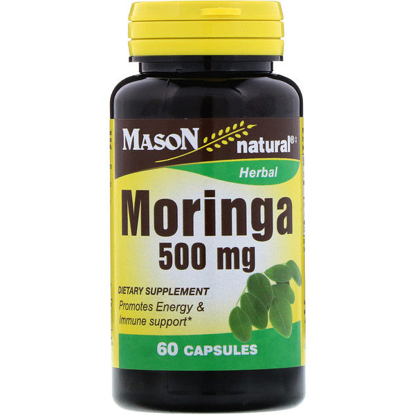 Mason Natural, Moringa, 500 mg, 60 s