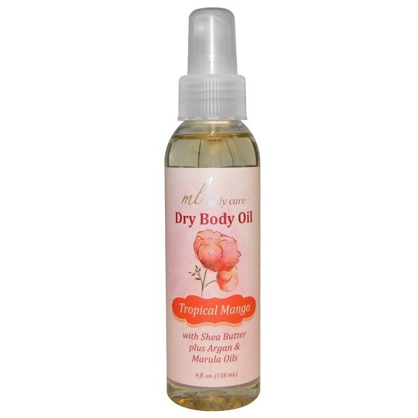 Madre Labs, Dry Body Oil, Tropical Mango, Light and Absorbs Fast with Argan & Marula Oils + Shea Butter, 4 fl. oz. (118 mL) (Discontinued Item)