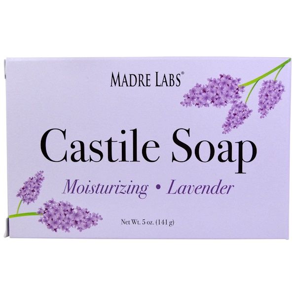 Madre Labs, Castile Lavender, Bar Soap, Vegan, 5 oz (141 g)