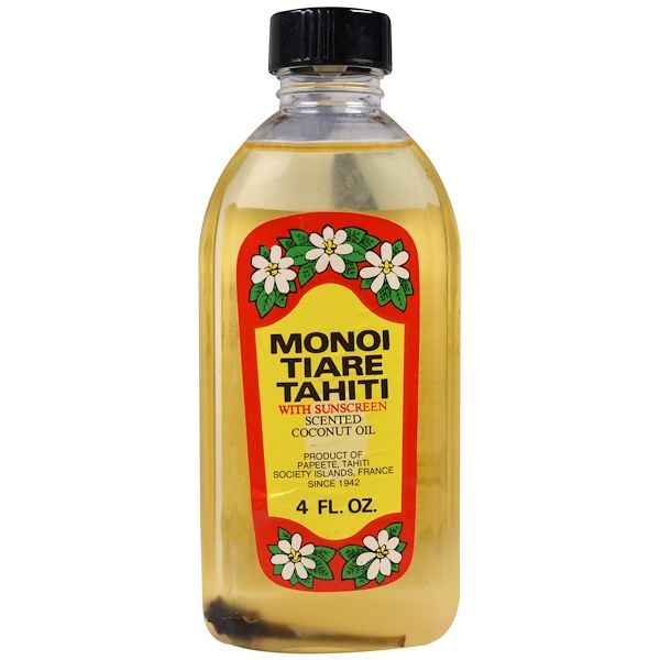 Monoi Tiare Tahiti, Sun Tan Oil With Sunscreen, 4 fl oz (120 ml)