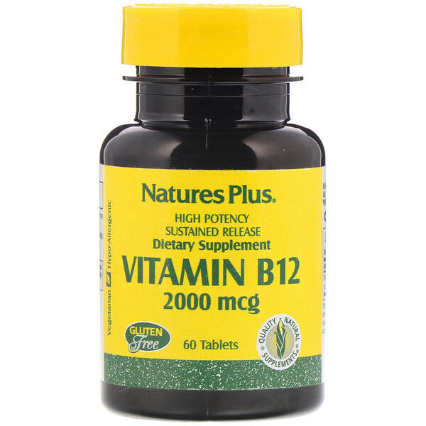 Nature's Plus,  B-12, 2000 mcg, 60 s