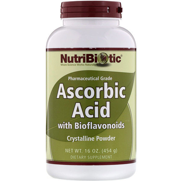 Biotic, Ascorbic  with Bioflavonoids, Crystalline Powder, 16 oz (454 g)