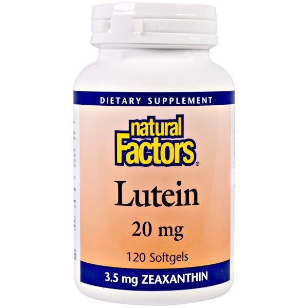 Natural Factors, Lutein, 20 mg, 120 Softgels