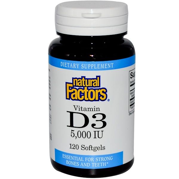 Natural Factors Vitamin D3 5000 Iu 120 Softgels Desertcart INDIA