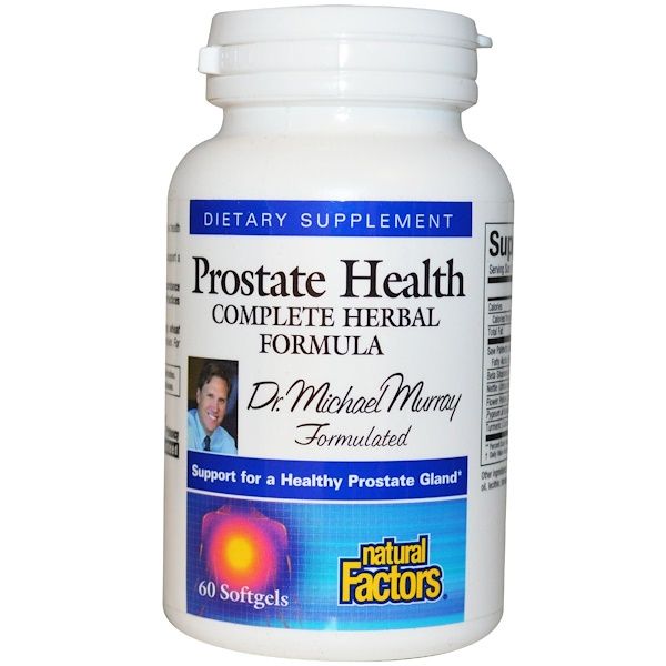 Natural Factors, Prostate , Complete al Formula, 60 Softgels