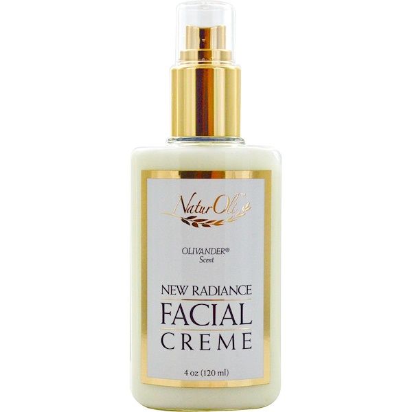 NaturOli, New Radiance, Facial Creme, Olivander Scent, 4 oz (120 ml)