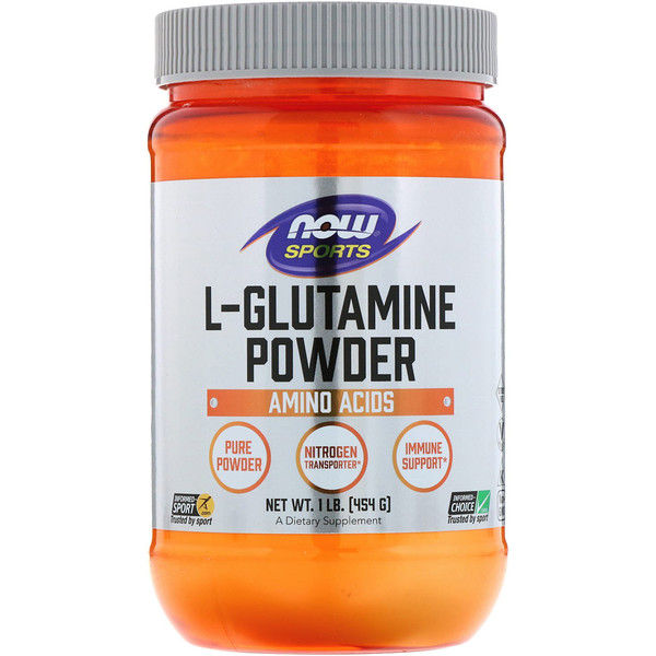 Now Foods, Sports, L-Glutamine Powder, 1 lbs (454 g)