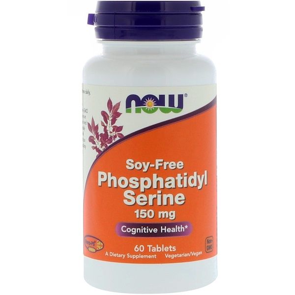 Now Foods, Phosphatidyl Serine, Soy-Free, 150 mg, 60 s
