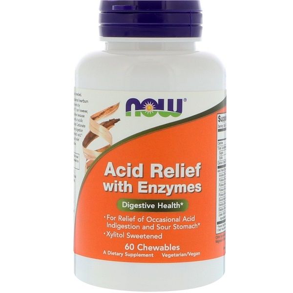 Now Foods,   with Enzymes, 60 Chewables 60 Count