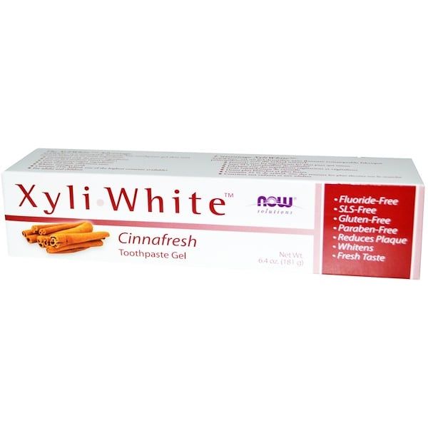 Now Foods, Solutions, Xyliwhite, Toothpaste Gel, Cinnafresh, 6.4 oz (181 g)