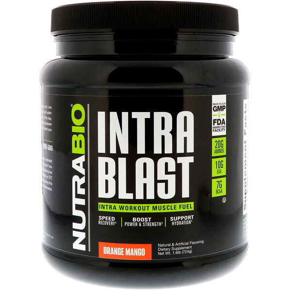 NutraBio Labs, Intra Blast, Orange Mango, 1.6 lb (724 g)