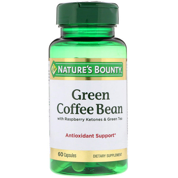 Nature's Bounty, Green Coffee Bean with Raspberry Ketones & Green Tea, 60 Capsules (Discontinued Item)
