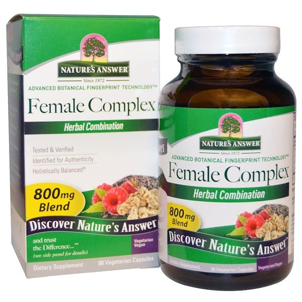 Nature's Answer, Female Complex, al Combination, 800 mg, 90 Vegetarian s