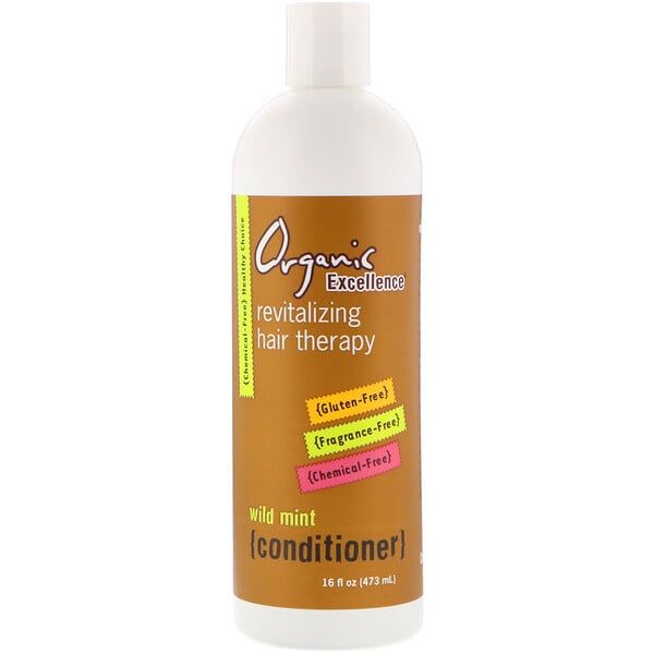 Organic Excellence, Conditioner, Revitalizing Hair Therapy, Wild Mint, 16 fl oz (473 ml)