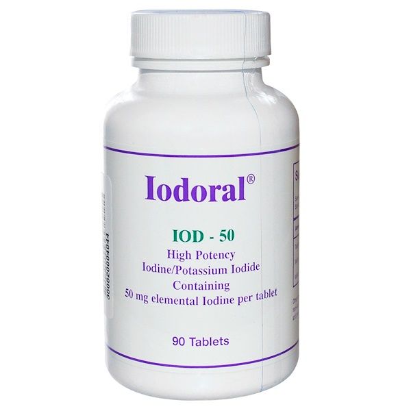 Optimox Corporation, Iodoral, 50 mg, 90 Tablets (Discontinued Item)