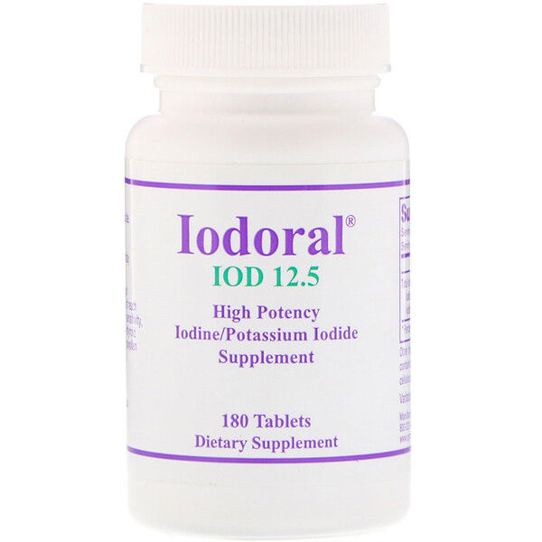 Optimox Corporation, Iodoral, High Potency, 180 Tablets 360 Count (2x180)