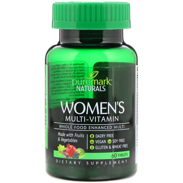 PureMark Naturals, Women's Multi-Vitamin, 60 Tablets 120 Count (2x60)