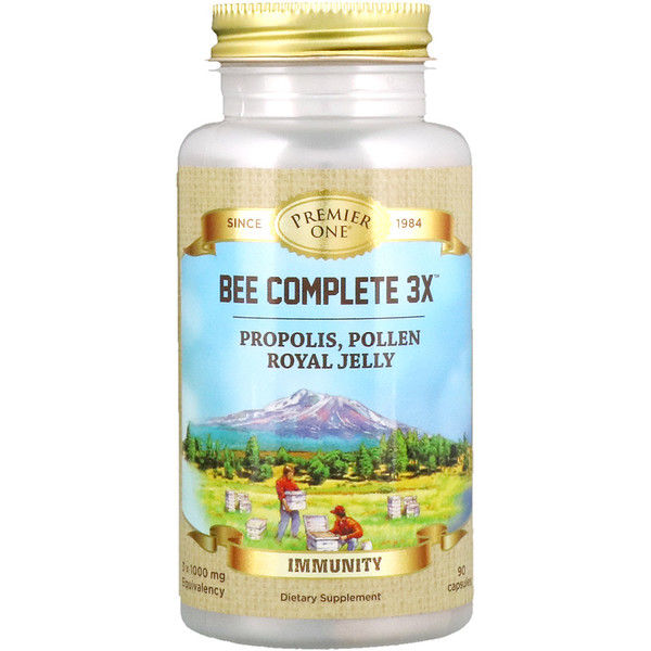Premier One, Bee Complete 3X, Propolis, , Royal Jelly, 90 s